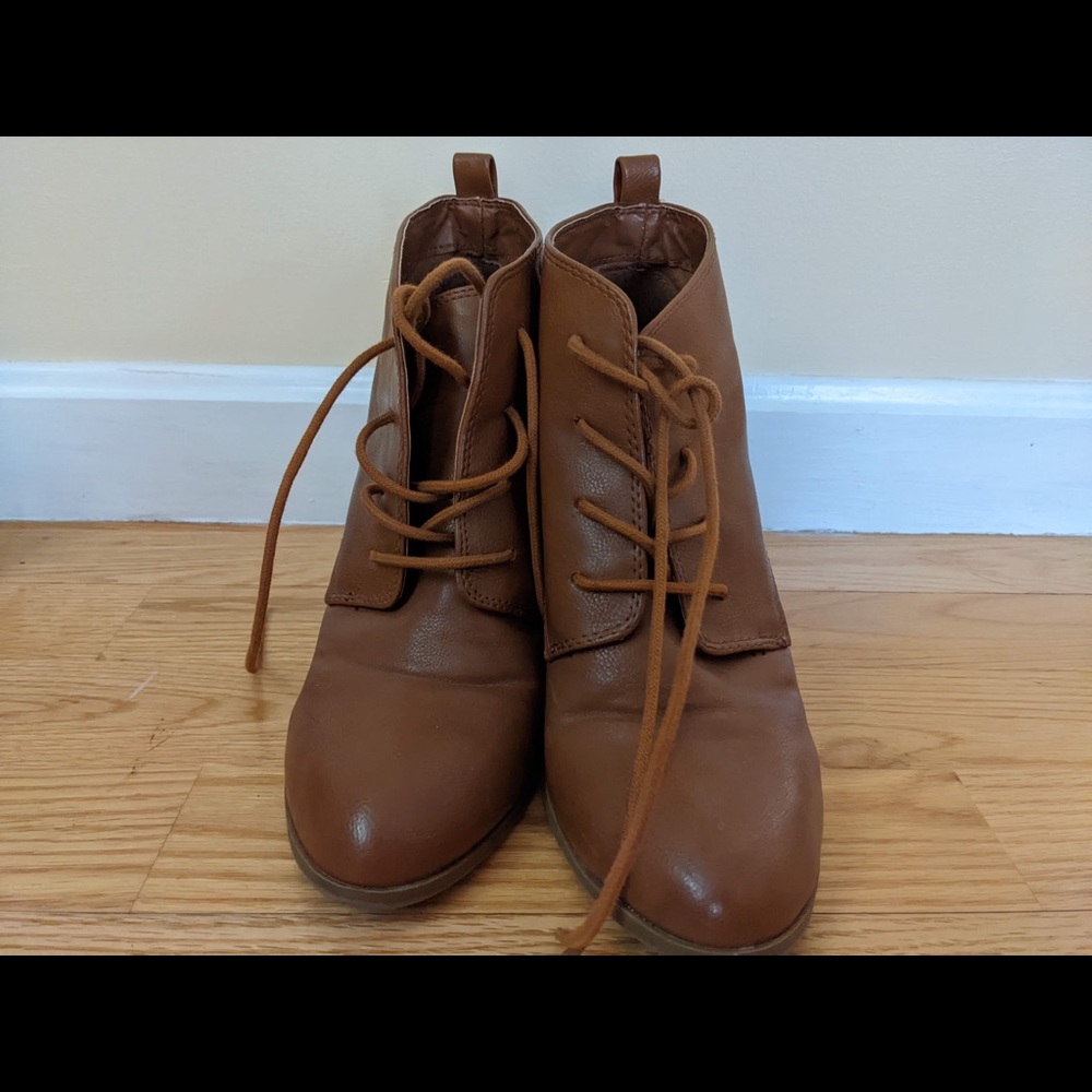 Forever 21 brown heel boots